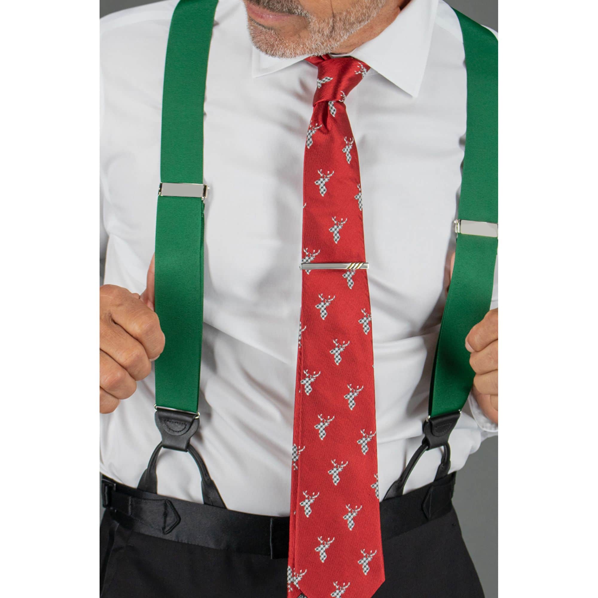 Comet the Reindeer Novelty Silk Necktie - Red
