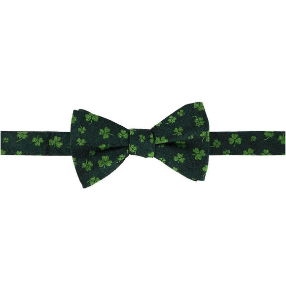 Green Shamrock Novelty Silk Bow Tie