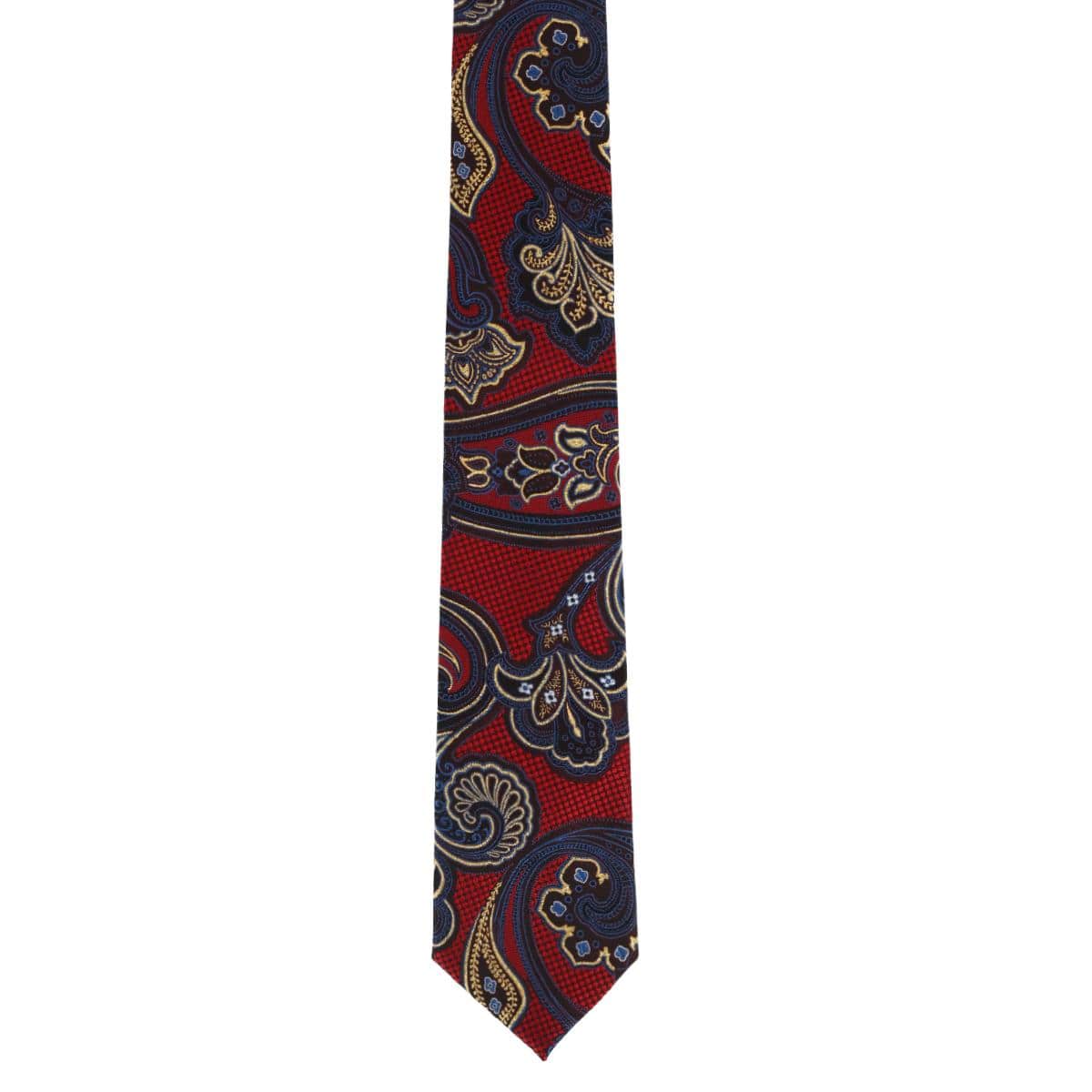 Roman Exploded Paisley Stately Silk Necktie - Multiple Colors