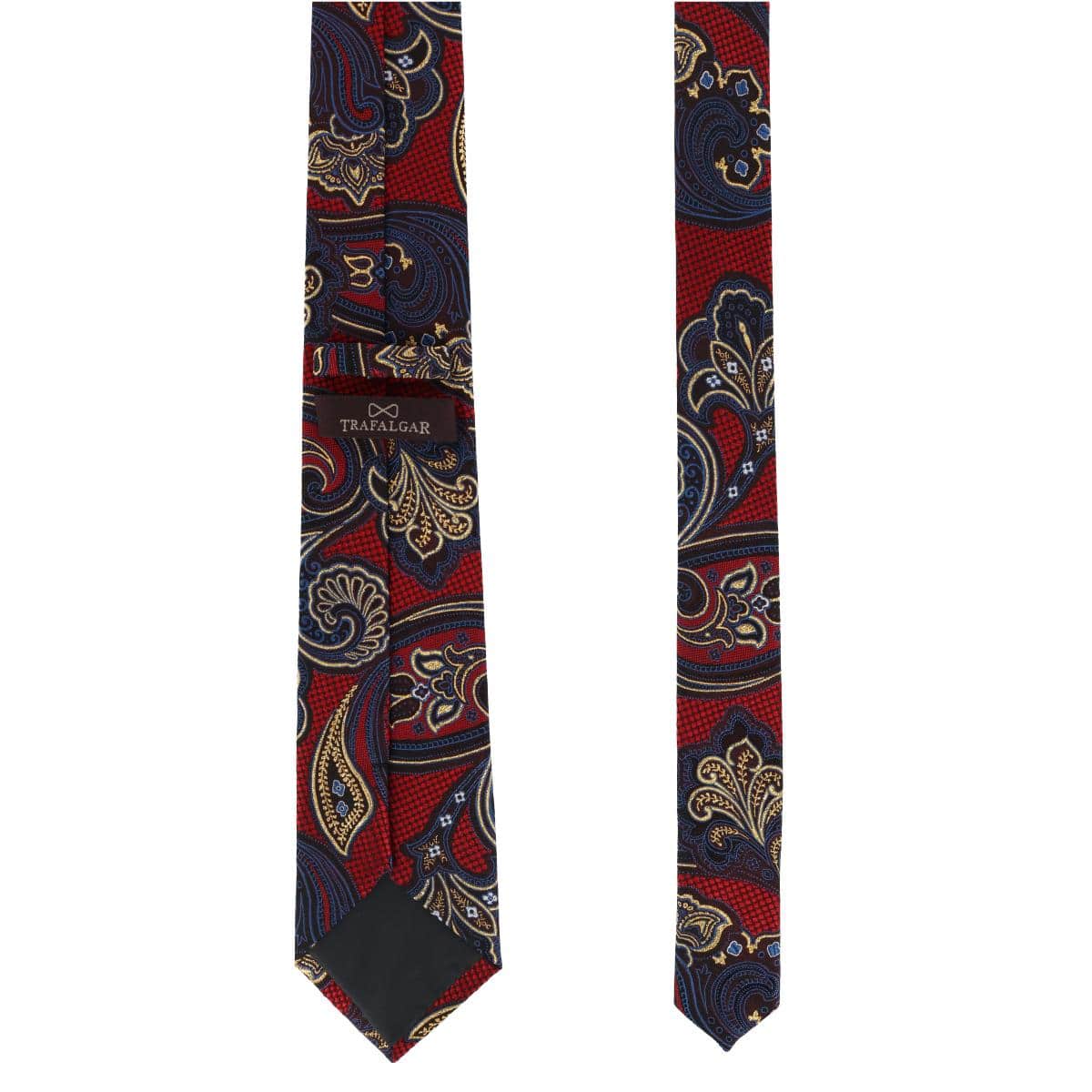Roman Exploded Paisley Stately Silk Necktie - Multiple Colors