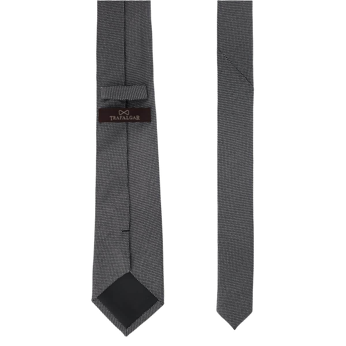Janus Metallic and Silk Classy Necktie - Silver