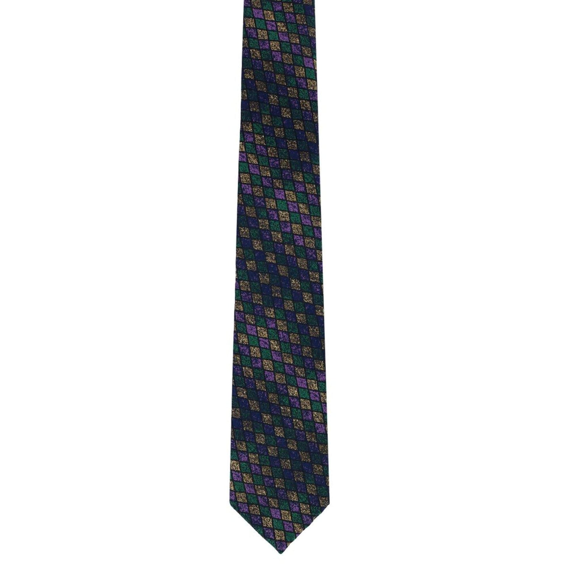Carnival Diamond Multi-Colored Necktie and Pocket Square Bundle - Multi