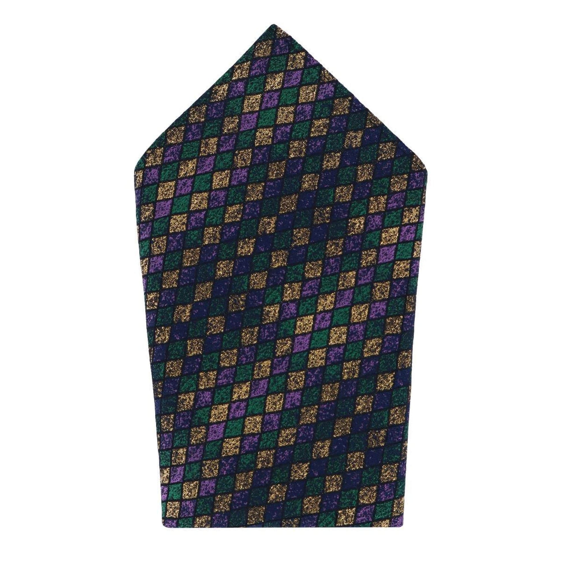 Carnival Diamond Multi-Colored Necktie and Pocket Square Bundle - Multi