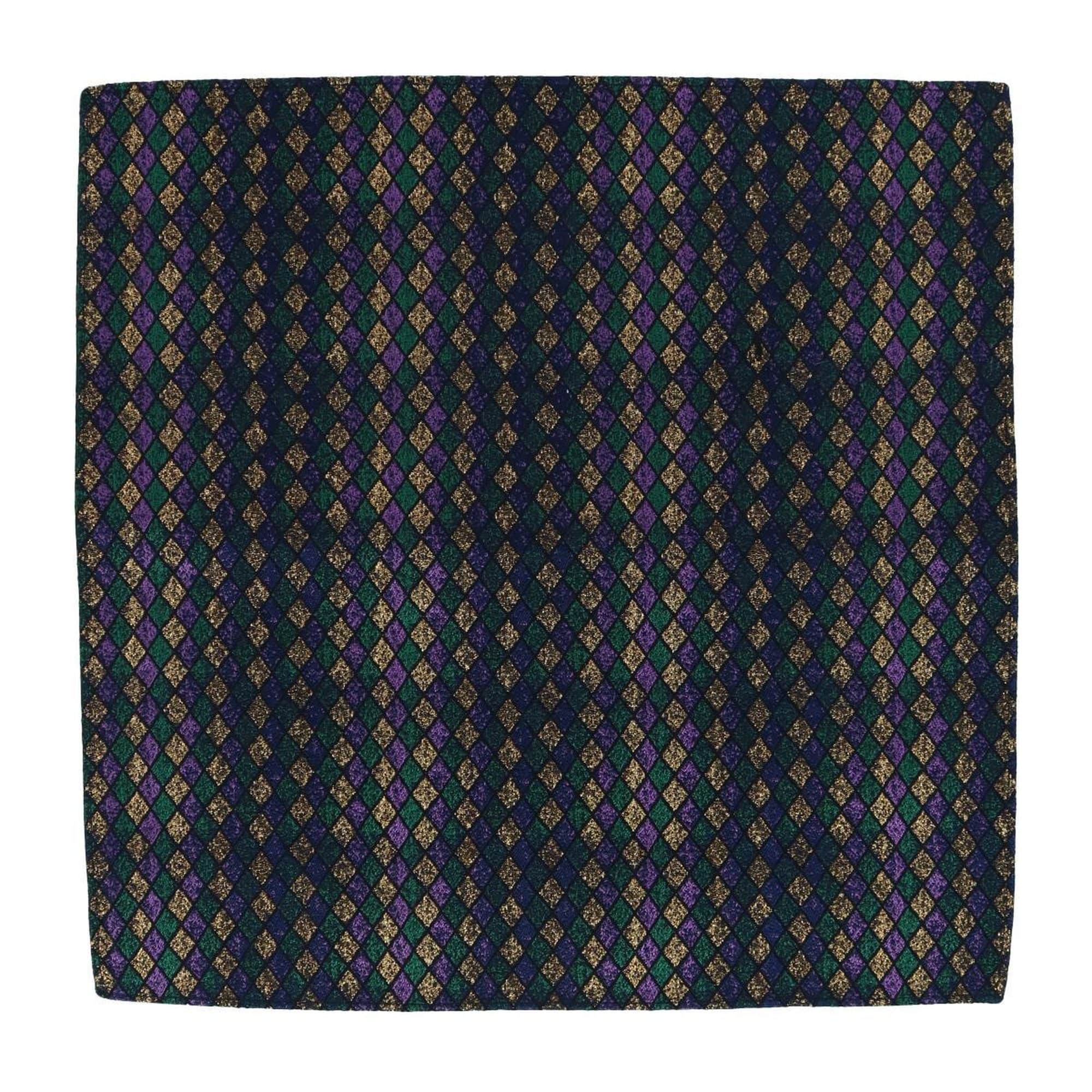 Carnival Diamond Multi-Colored Necktie and Pocket Square Bundle - Multi