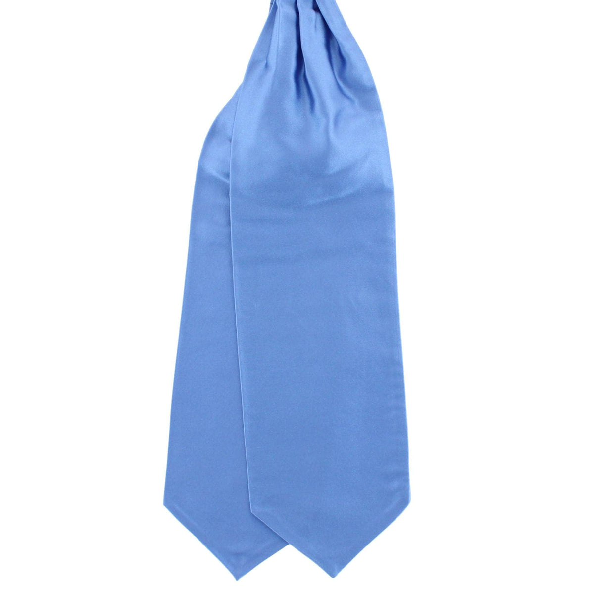 Grant Solid Colored Silk Ascot - Light Blue