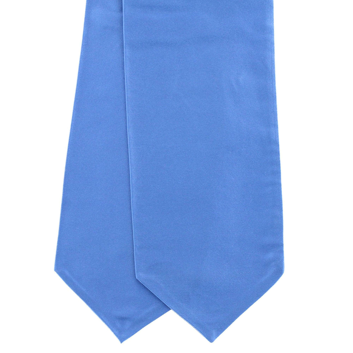 Grant Solid Colored Silk Ascot - Light Blue