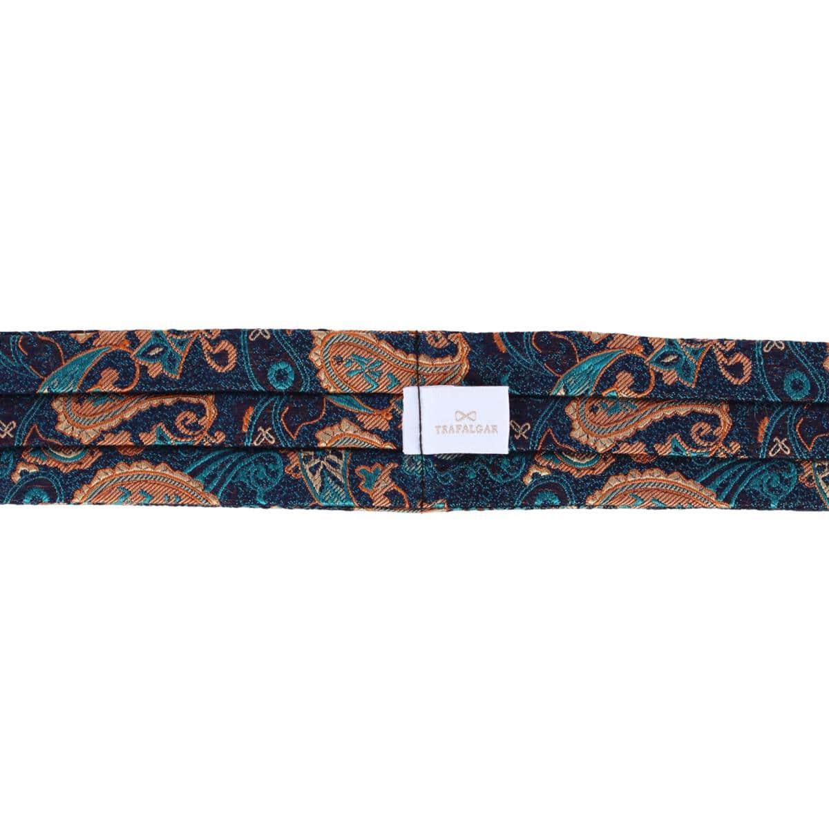 The Prince Stately Paisley Silk Ascot - Blue Paisley