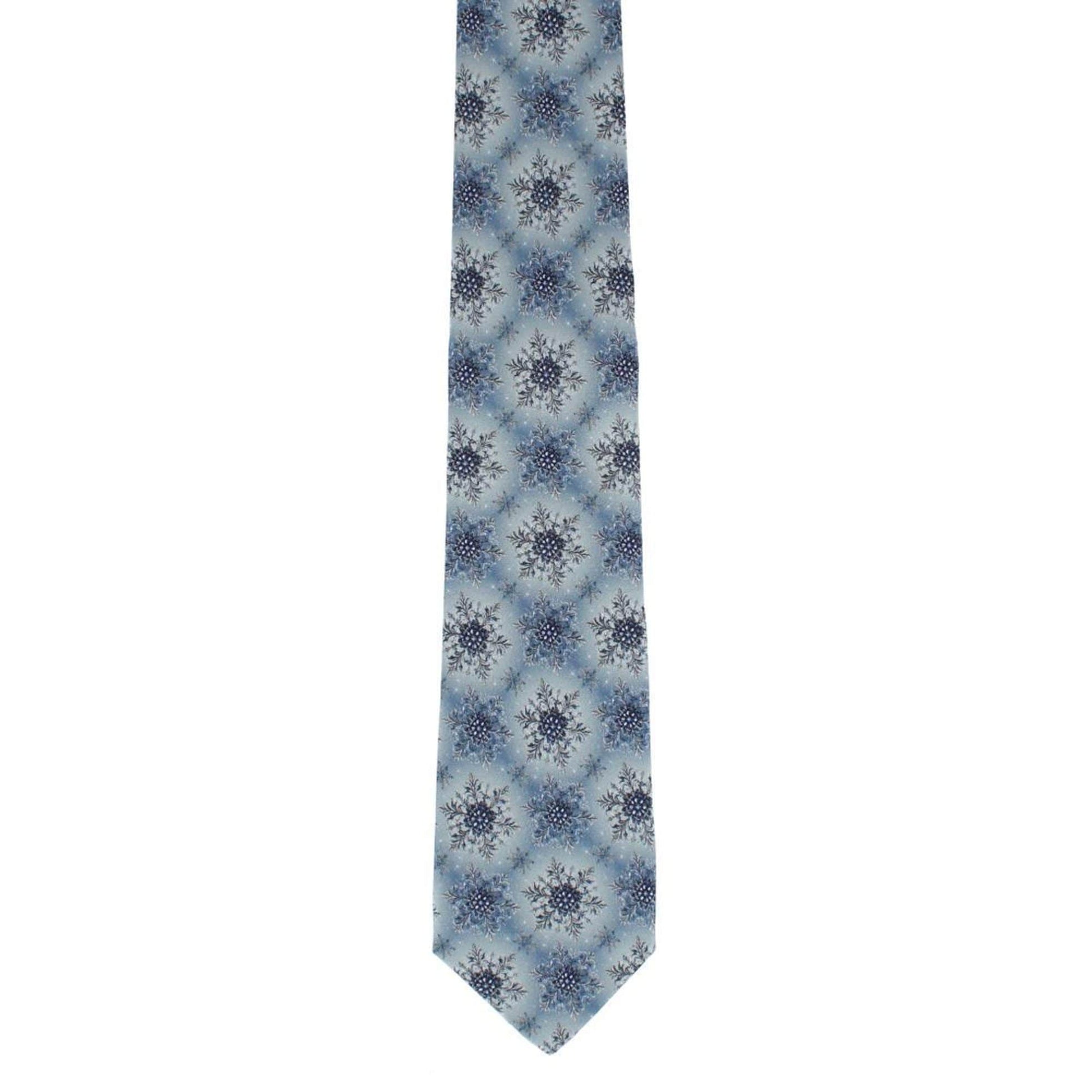 Clarence The Classy Snowflake Silk Holiday Bundle - Blue