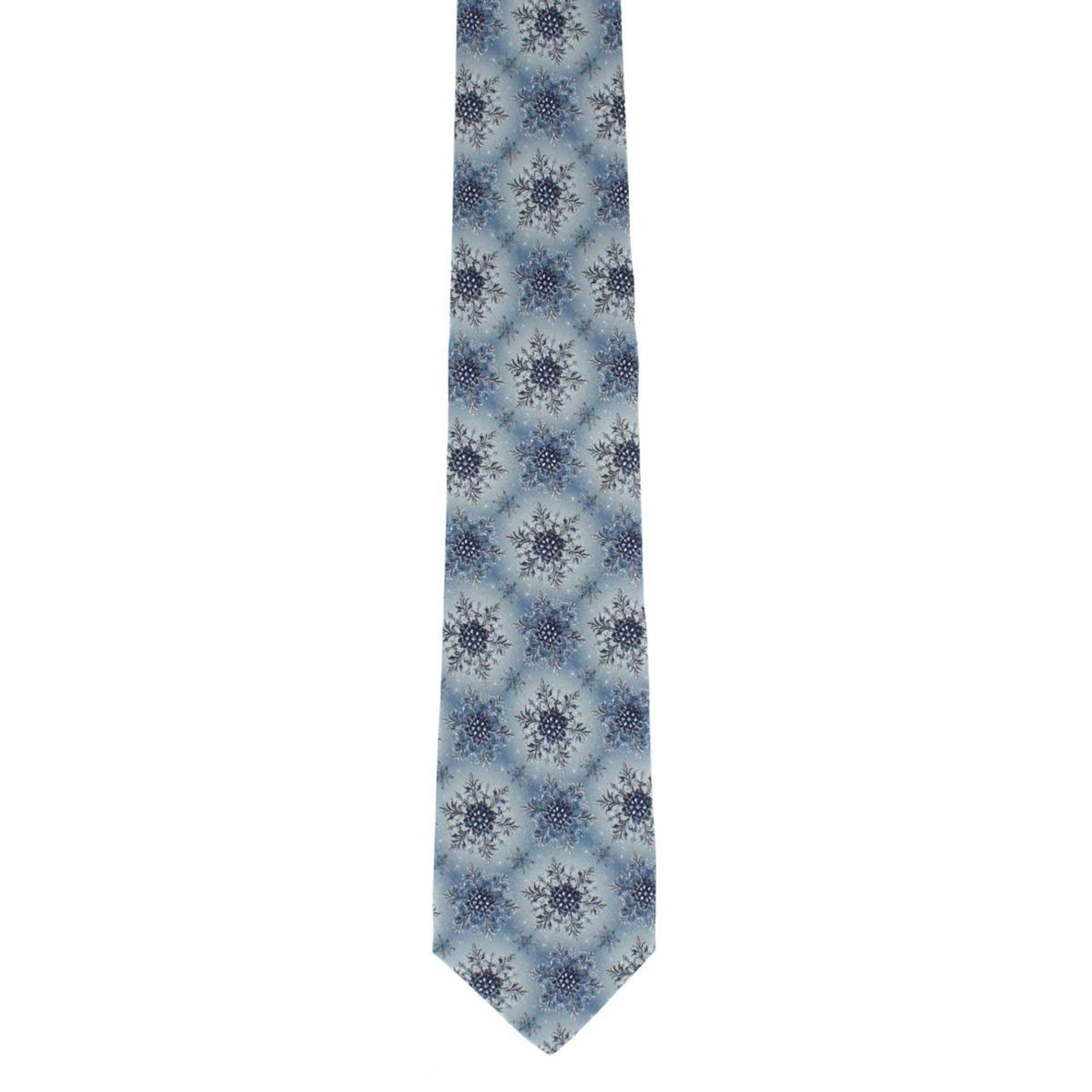 Clarence The Classy Snowflake Silk Holiday Bundle - Blue