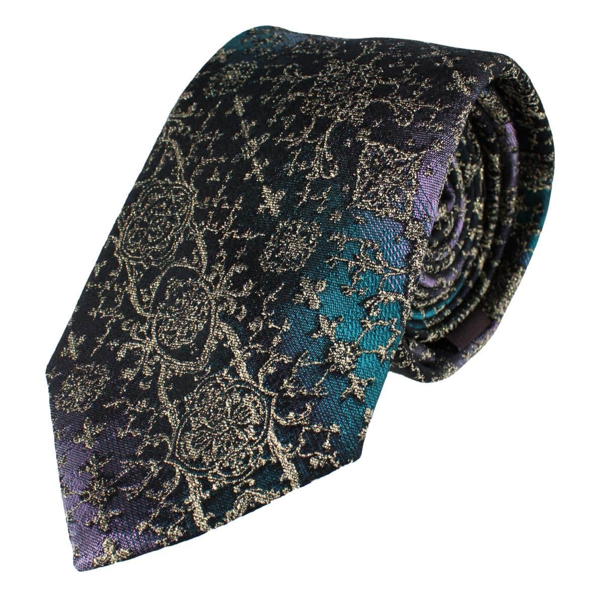 The Spellbound Brocade Novelty Silk Necktie - Mulitple