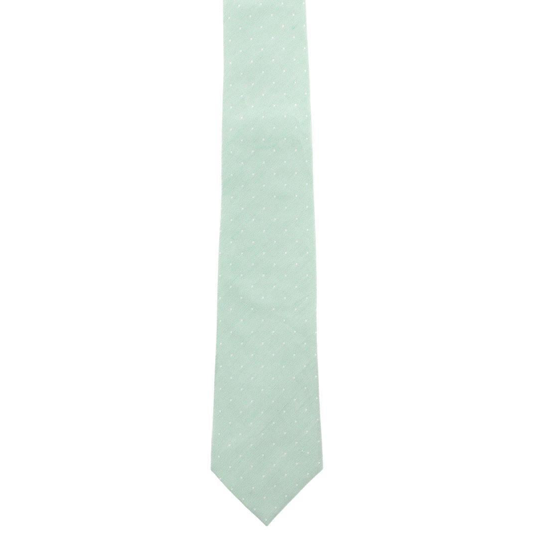 Light Green with Polka Dots