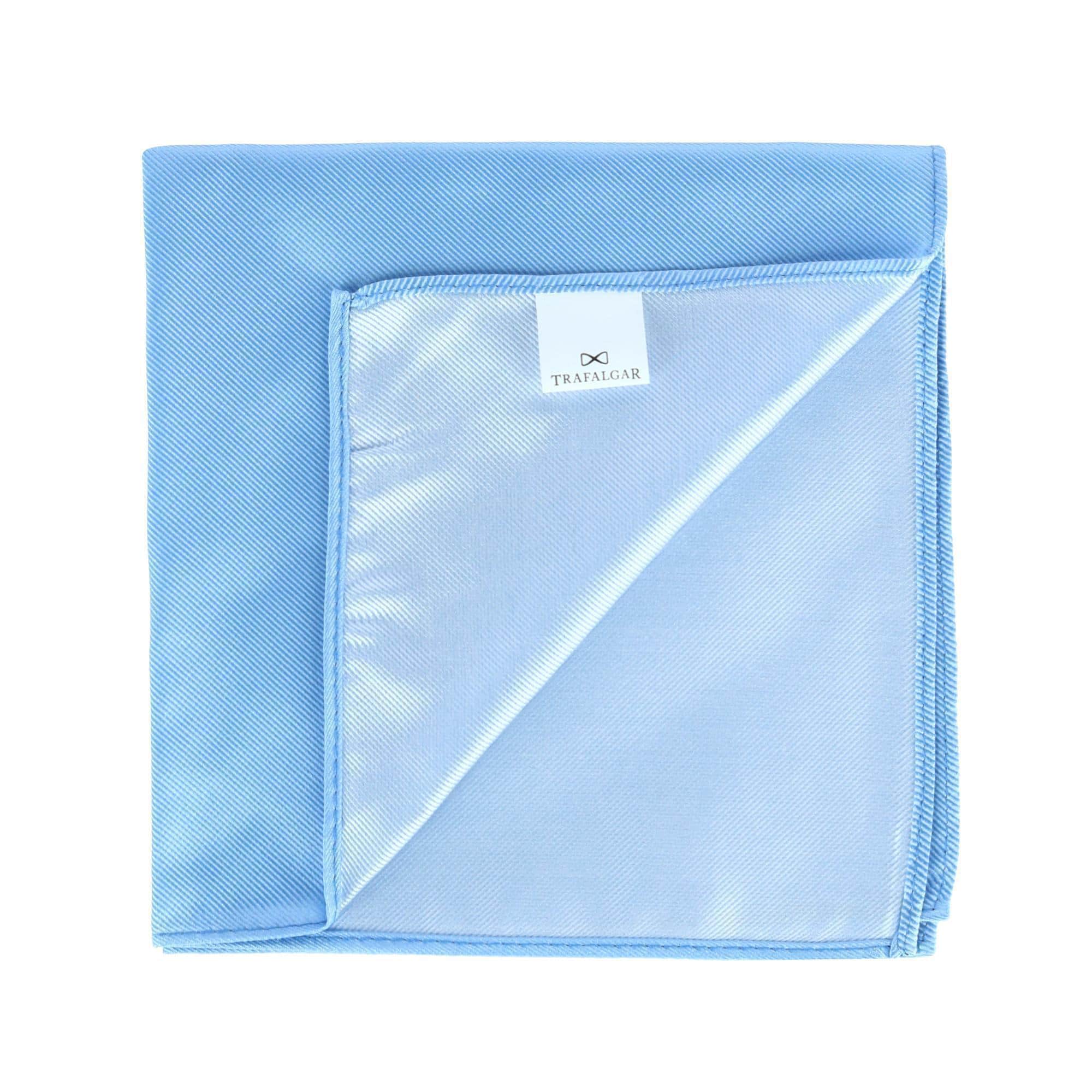 Dad Appreciation Necktie & Gatsby Silk Pocket Square Bundle - Navy with Blue