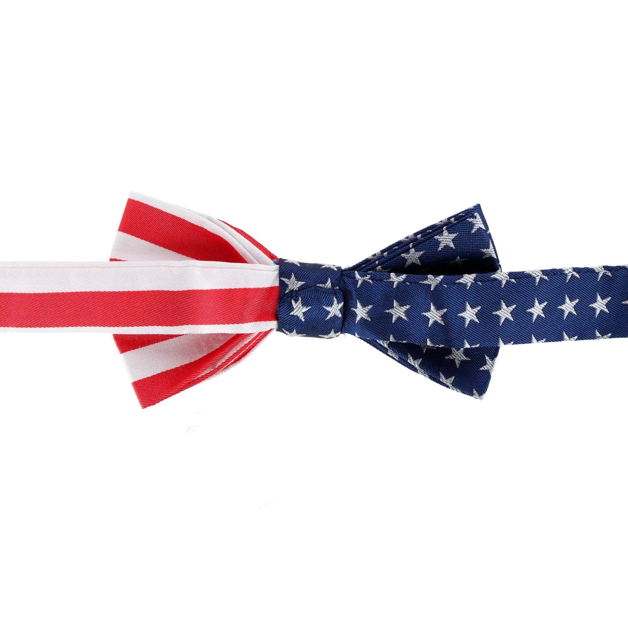 America's Old Glory Silk Bow Tie - Red, White, and Blue