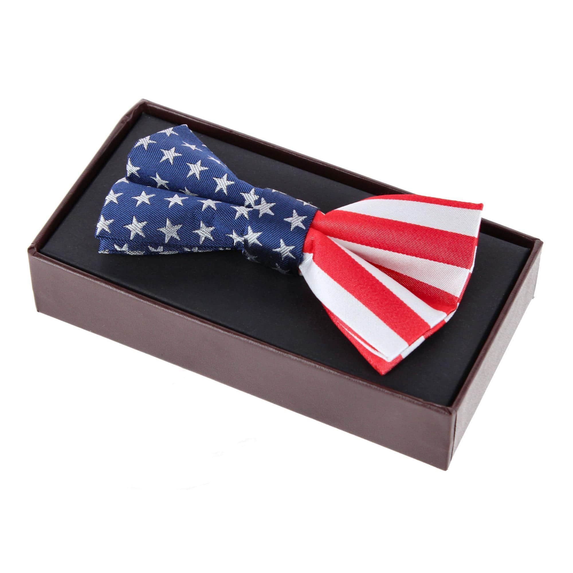 America's Old Glory Silk Bow Tie - Red, White, and Blue