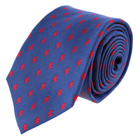 Navy with Red Lightning Bolts