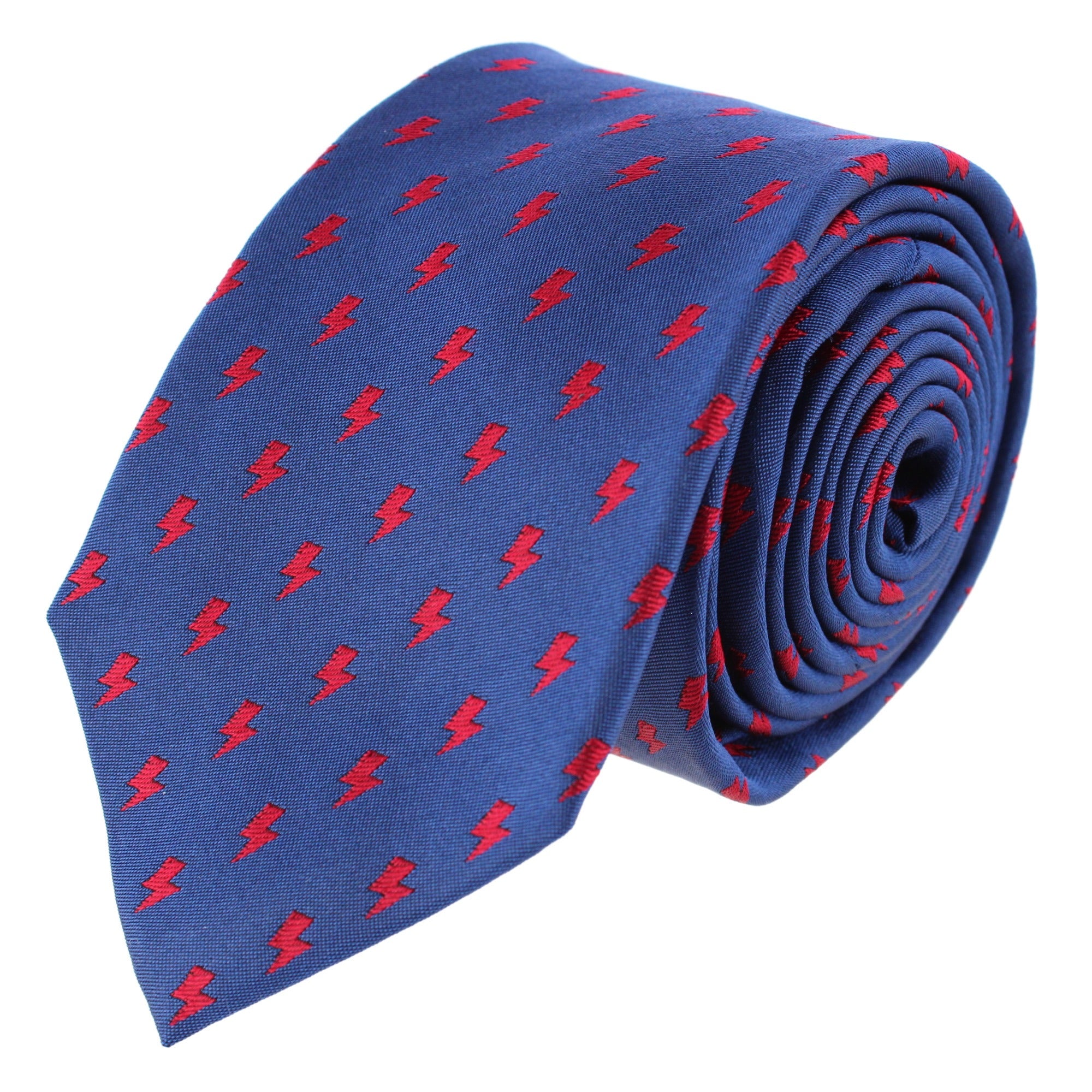 Zesus Striking Lightning Novelty Silk Necktie