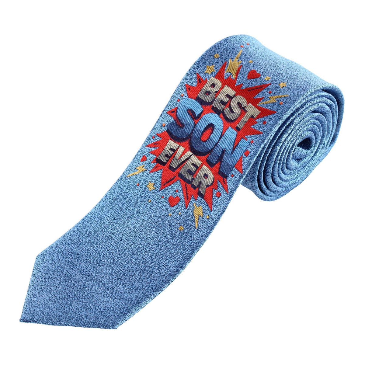 Best Duo Ever Daddy & Me Novelty Silk Neckties - Blue