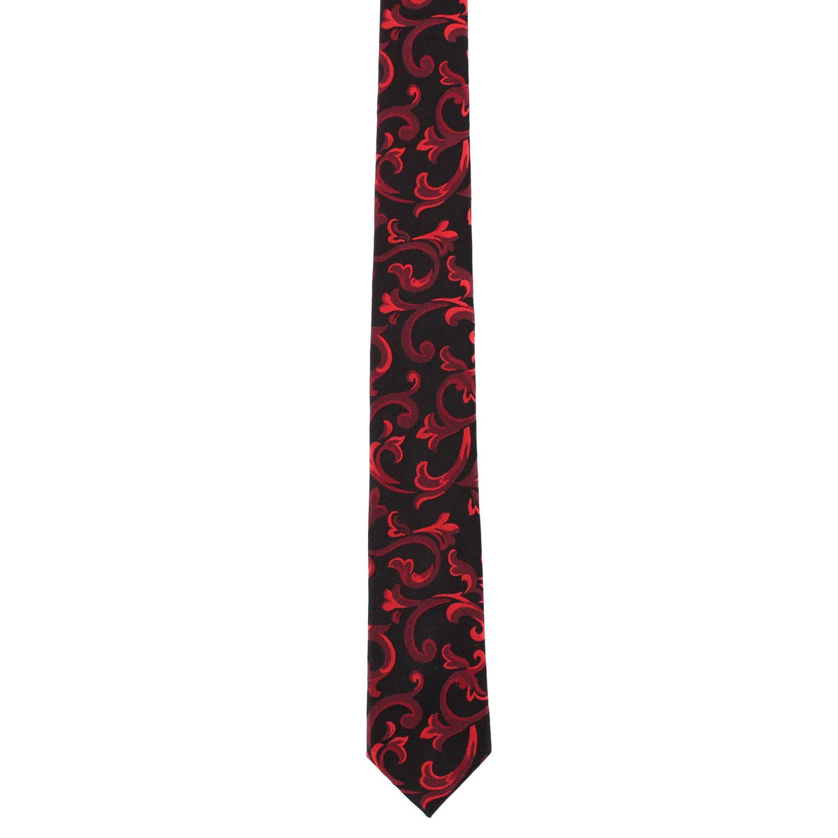 Boy's Christian the Romantic Brocade Silk Necktie - Red