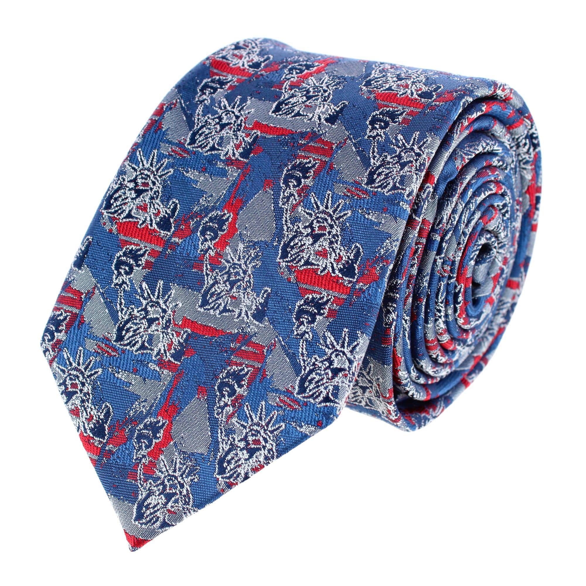 Freedom's Torch Patriotic Silk Novelty Necktie