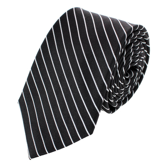Black with White Stripe