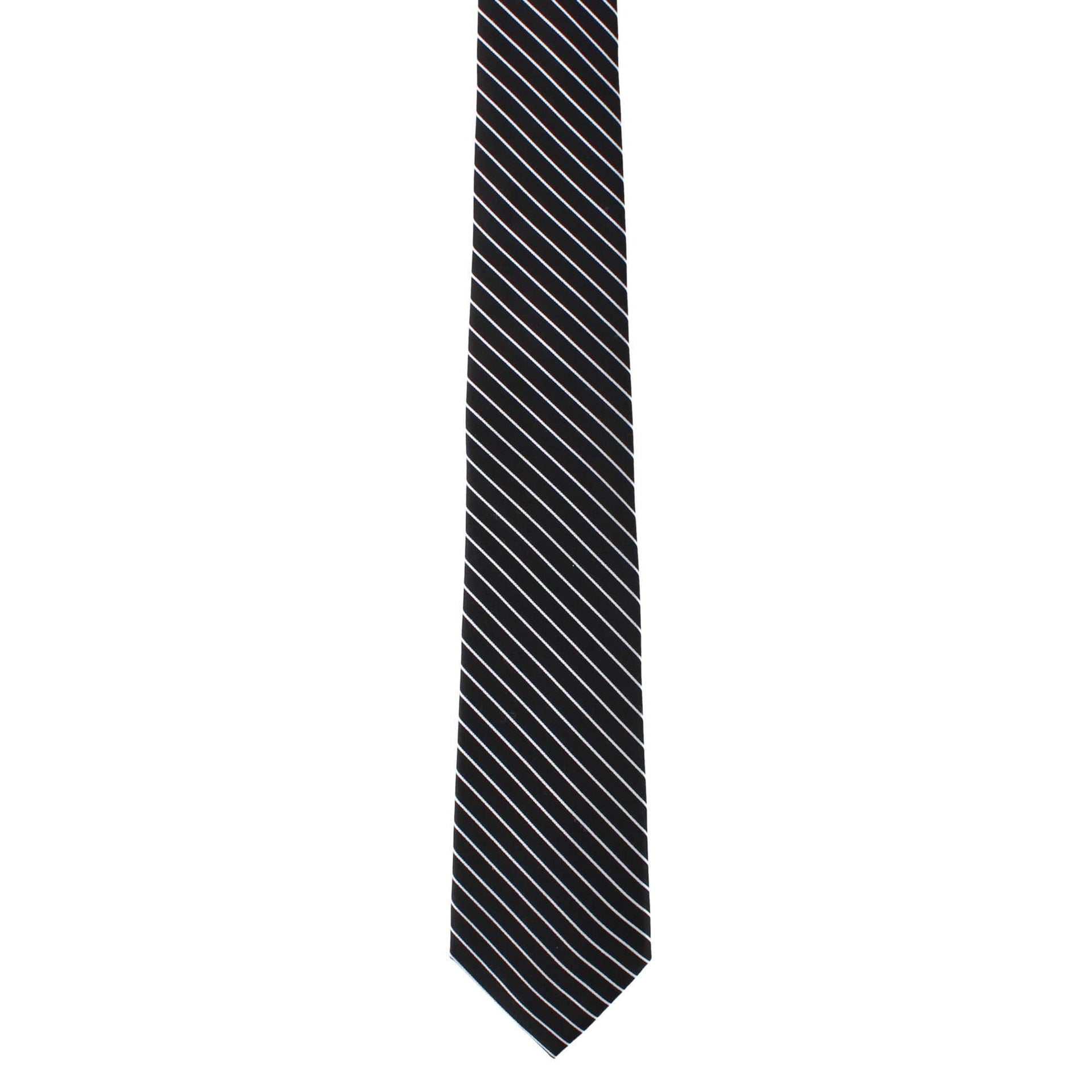 Black with White Stripe