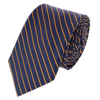 Navy Blue with Gold Stripe