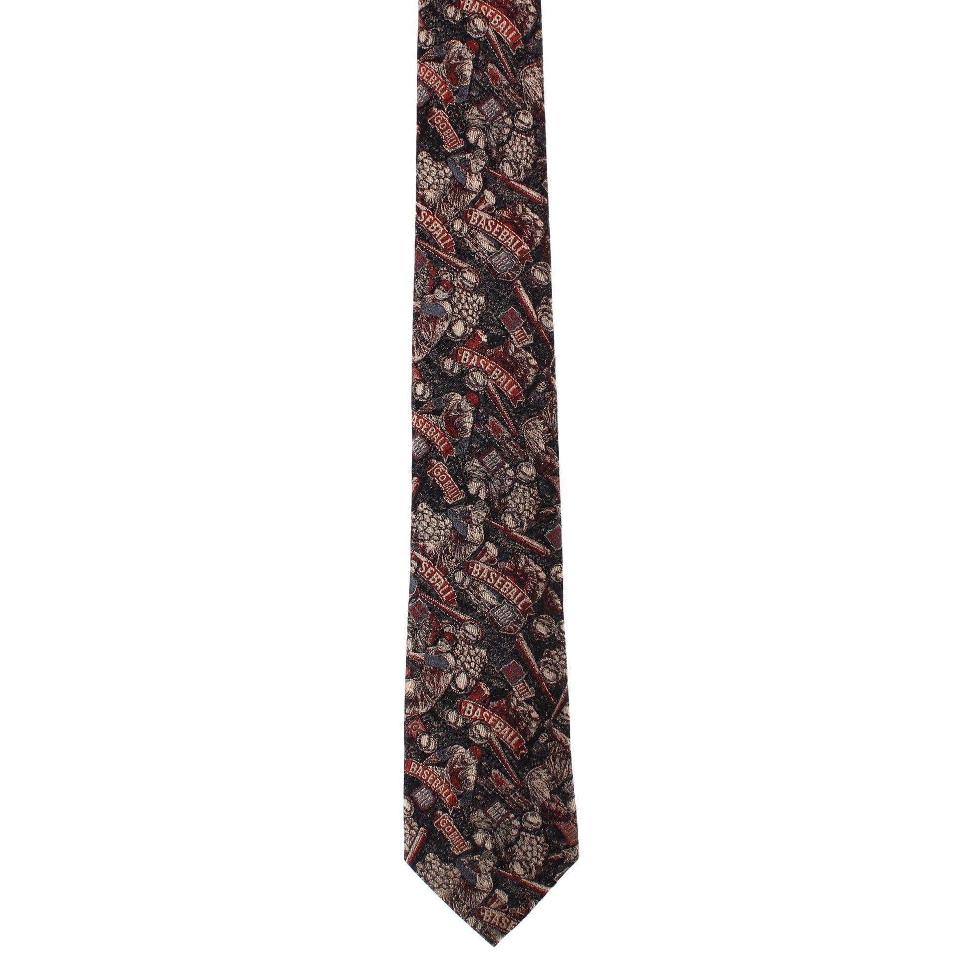 Batter Up Baseball Silk Novelty Necktie - Multiple