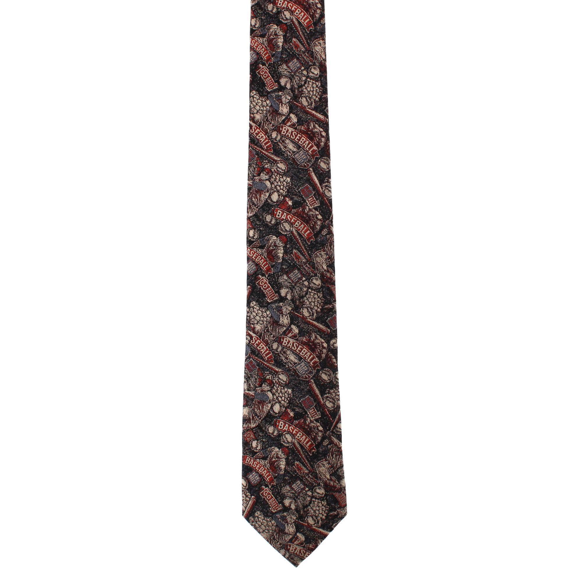 Batter Up Baseball Silk Novelty Necktie - Multiple
