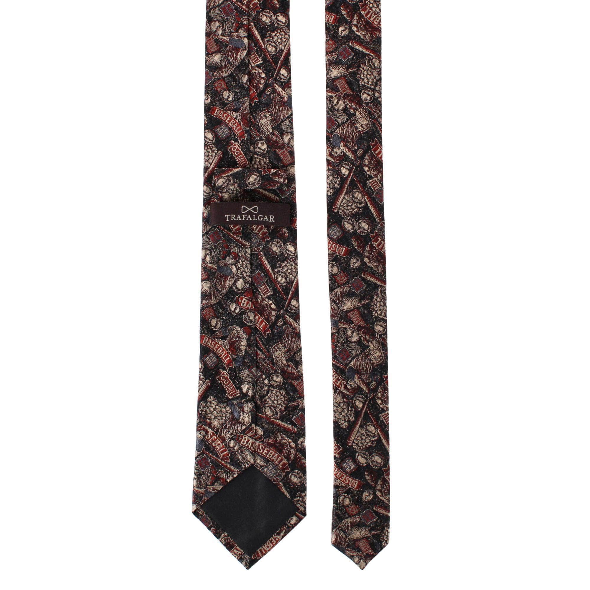 Batter Up Baseball Silk Novelty Necktie - Multiple
