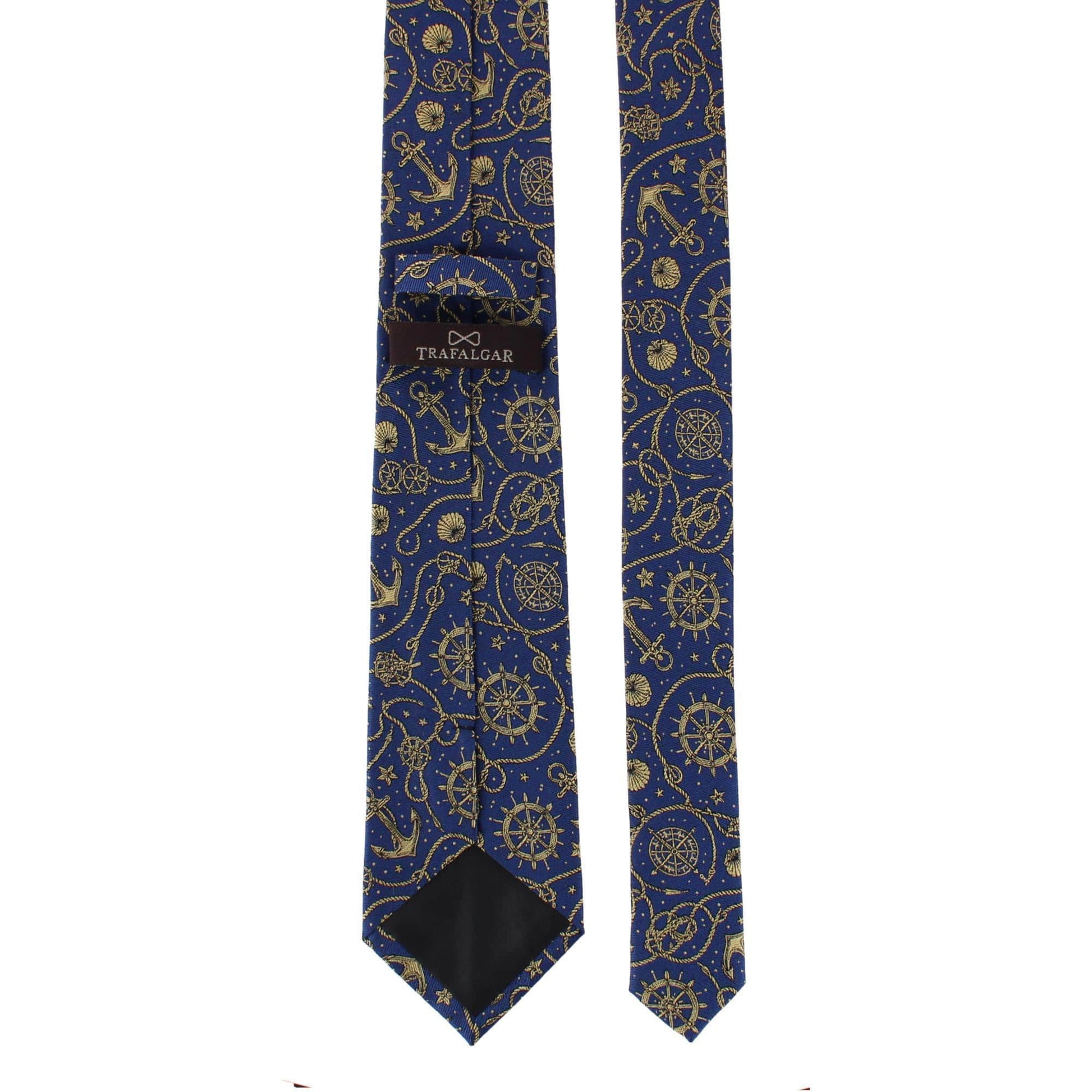 Nautical Wonders Silk Novelty Necktie - Navy