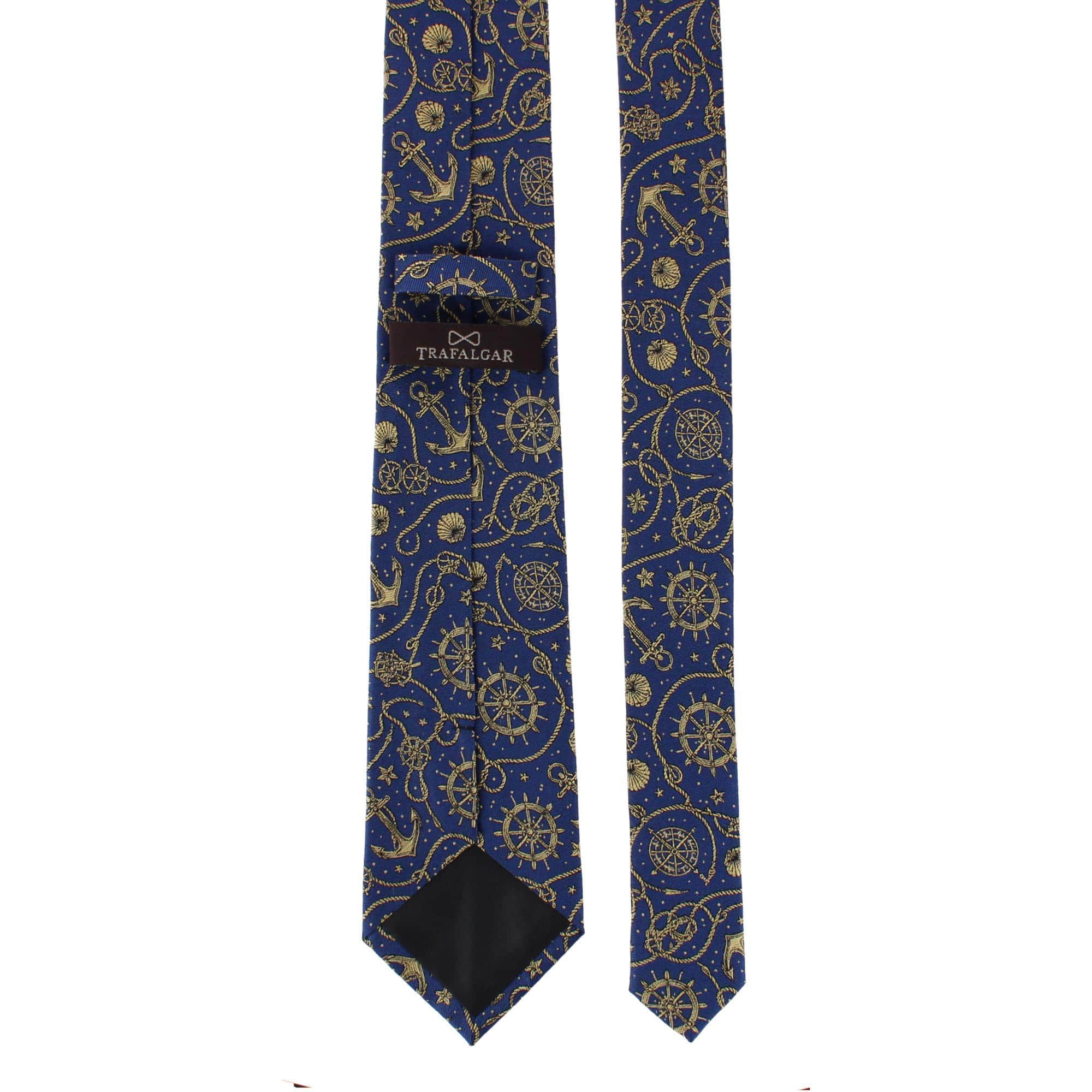 Nautical Wonders Silk Novelty Necktie - Navy