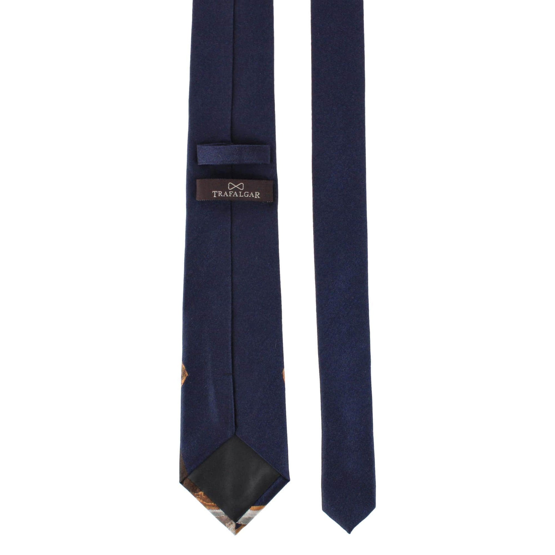Man's Best Friend Series Beagle Silk Novelty Necktie - Navy