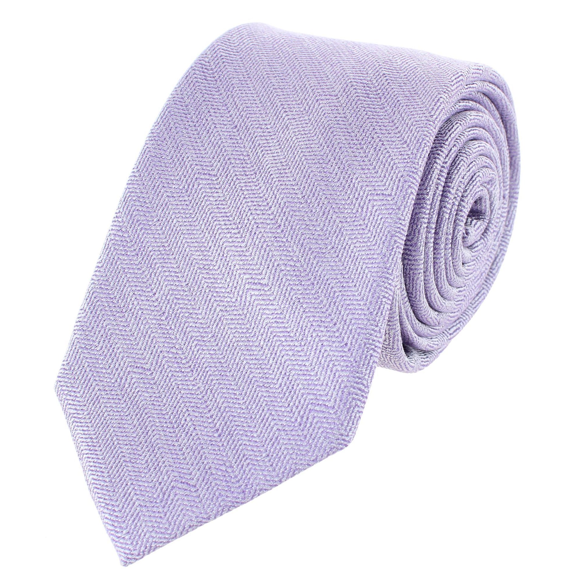 Classy Herringbone Wool Blend Business Necktie