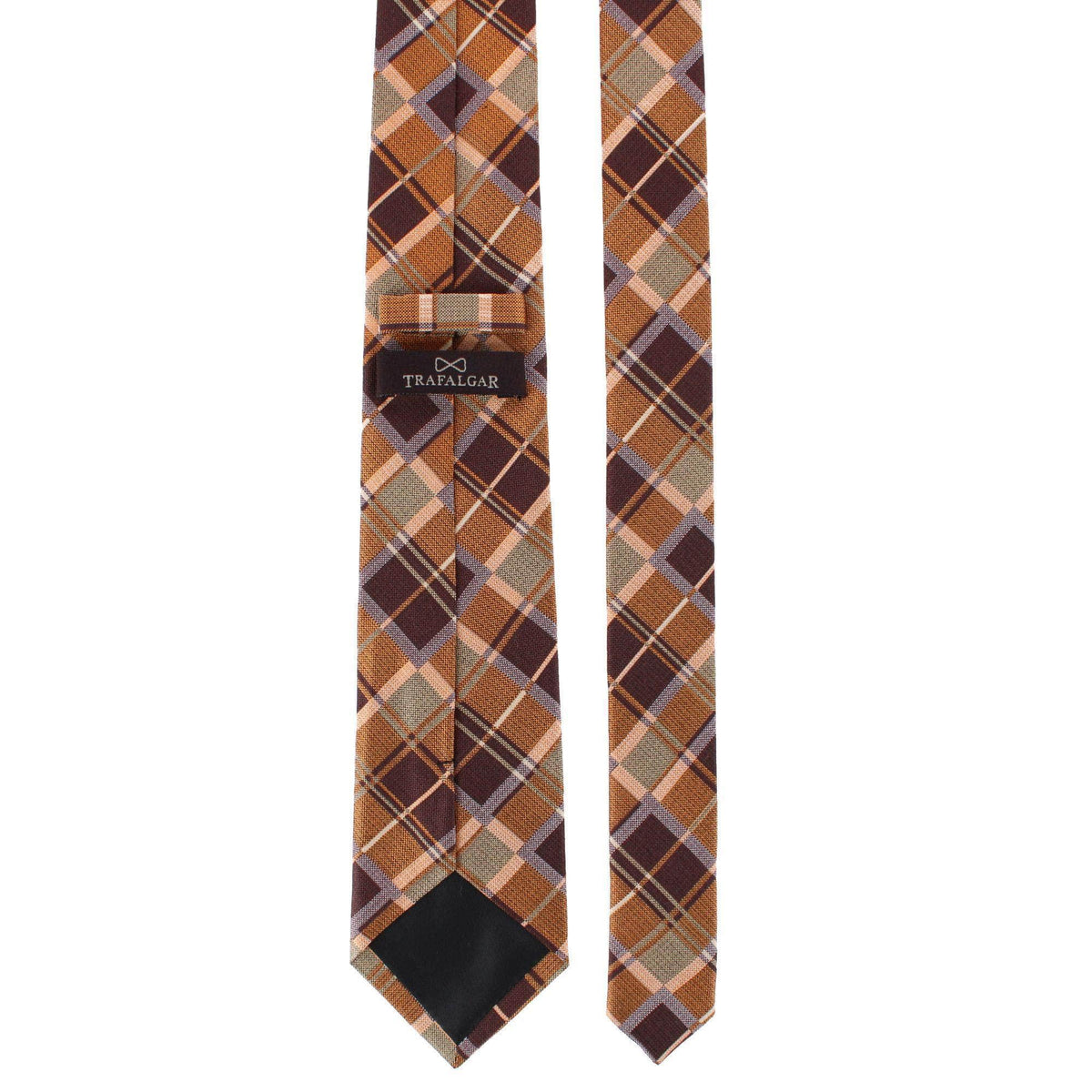 Golden Days Plaid Wool Blend Necktie - Multiple