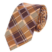 Golden Days Plaid Wool Blend Necktie