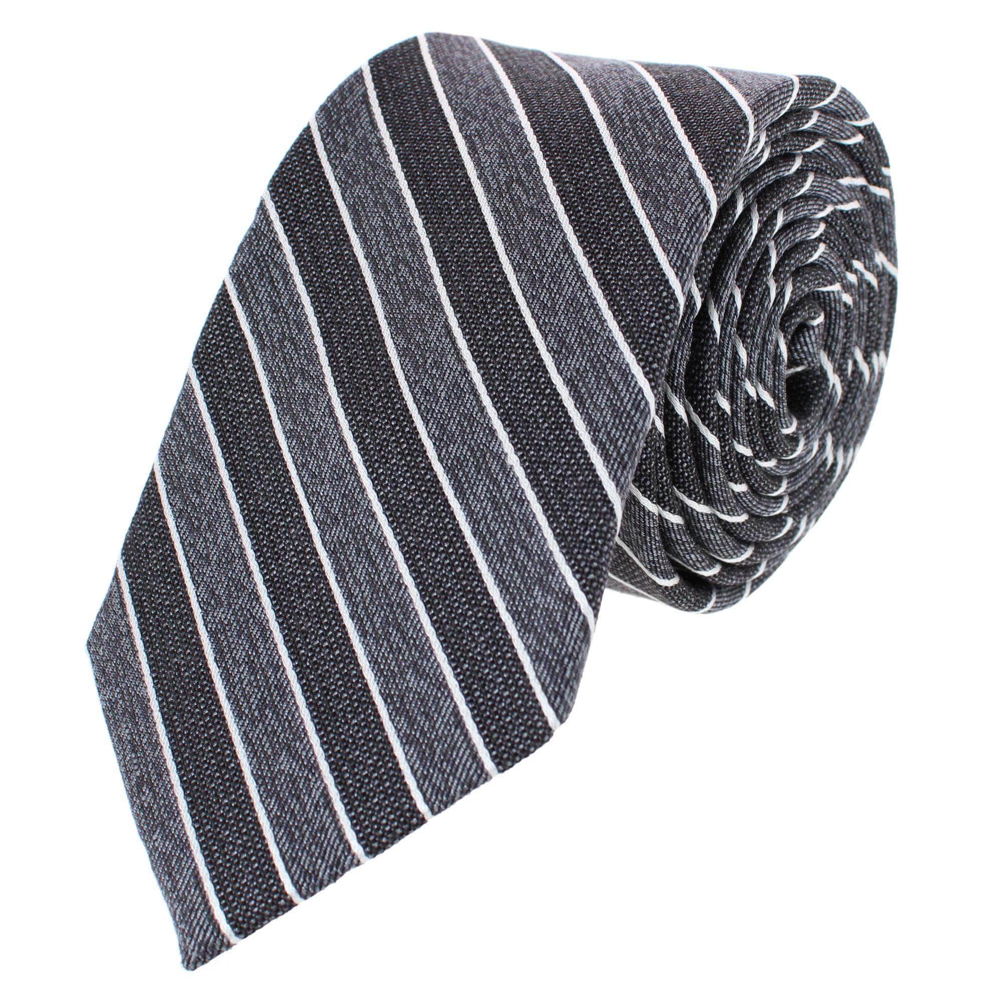 Dacari Diagonal Blocked Wool Blend Necktie by Trafalgar Men's