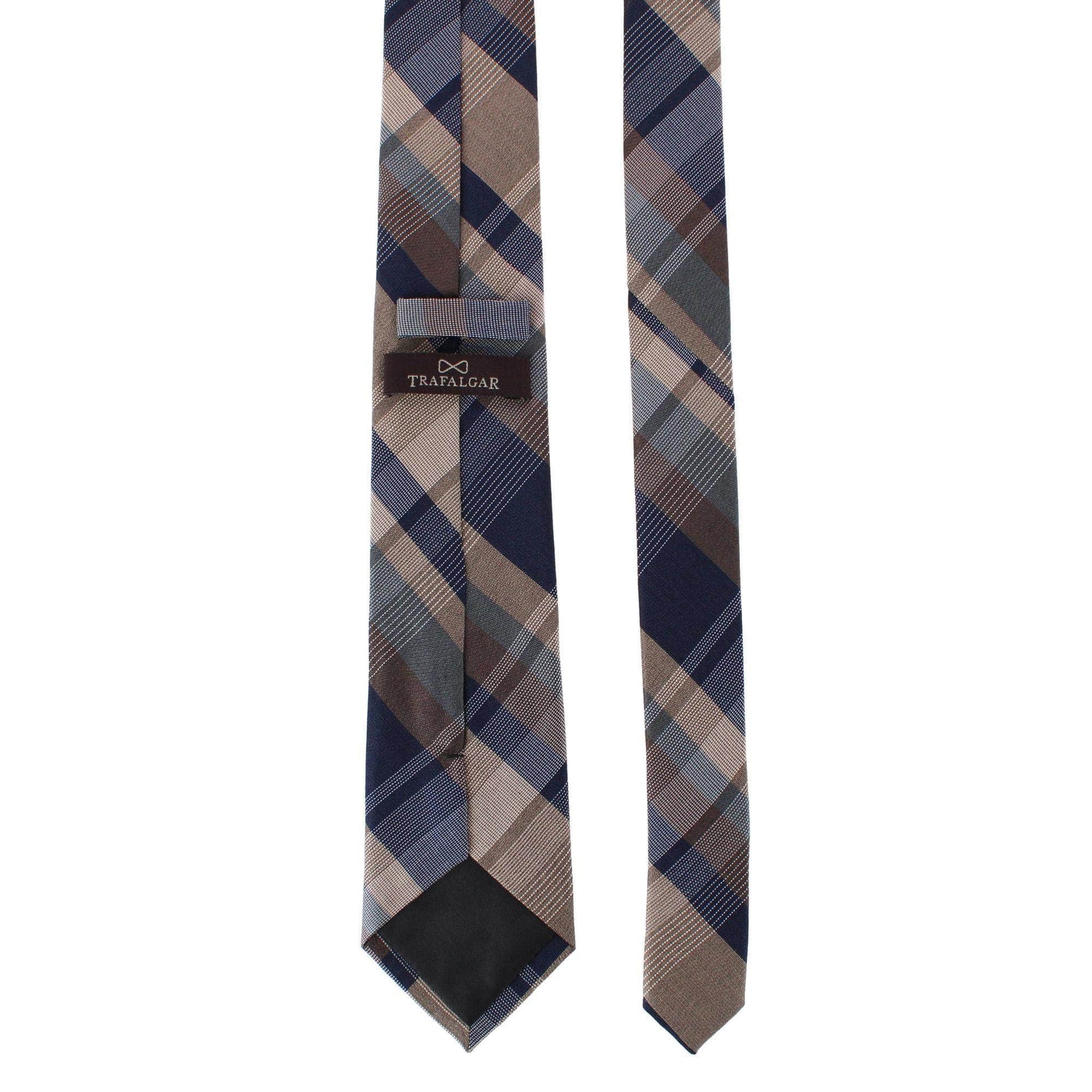 Rolando Stately Plaid Wool Blend Business Necktie - Multiple