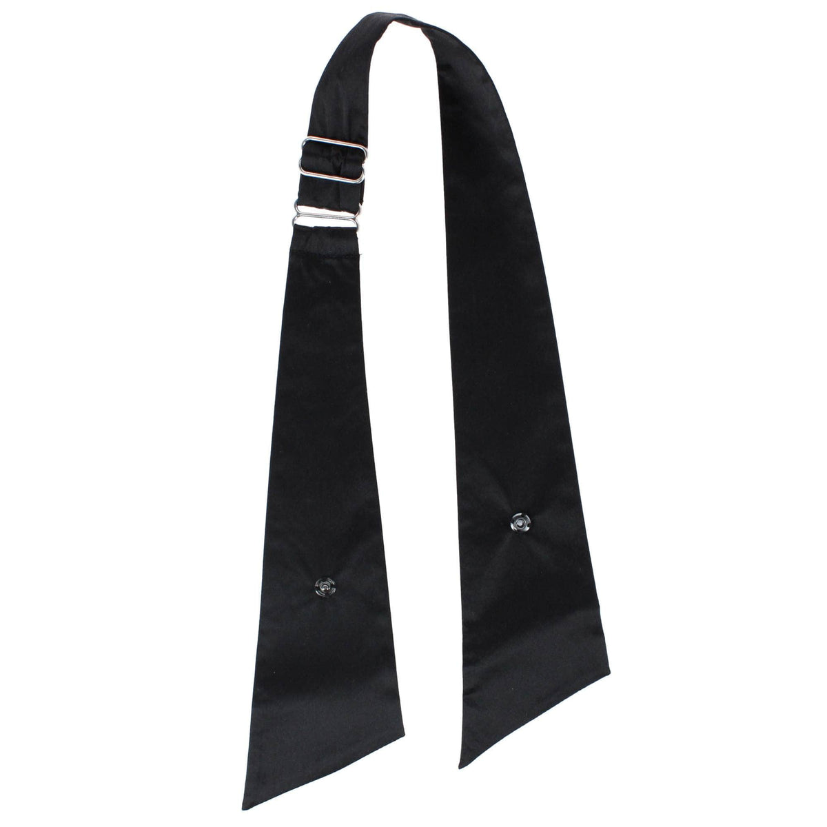 Dillon Cross Over Silk Modern Neckwear - Black
