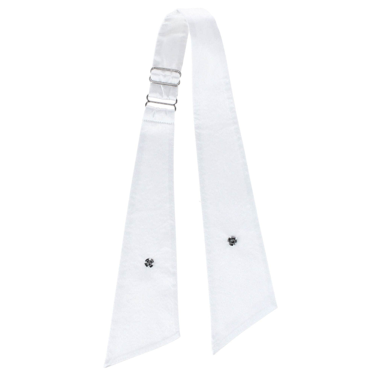 Dillon Cross Over Silk Modern Neckwear - White