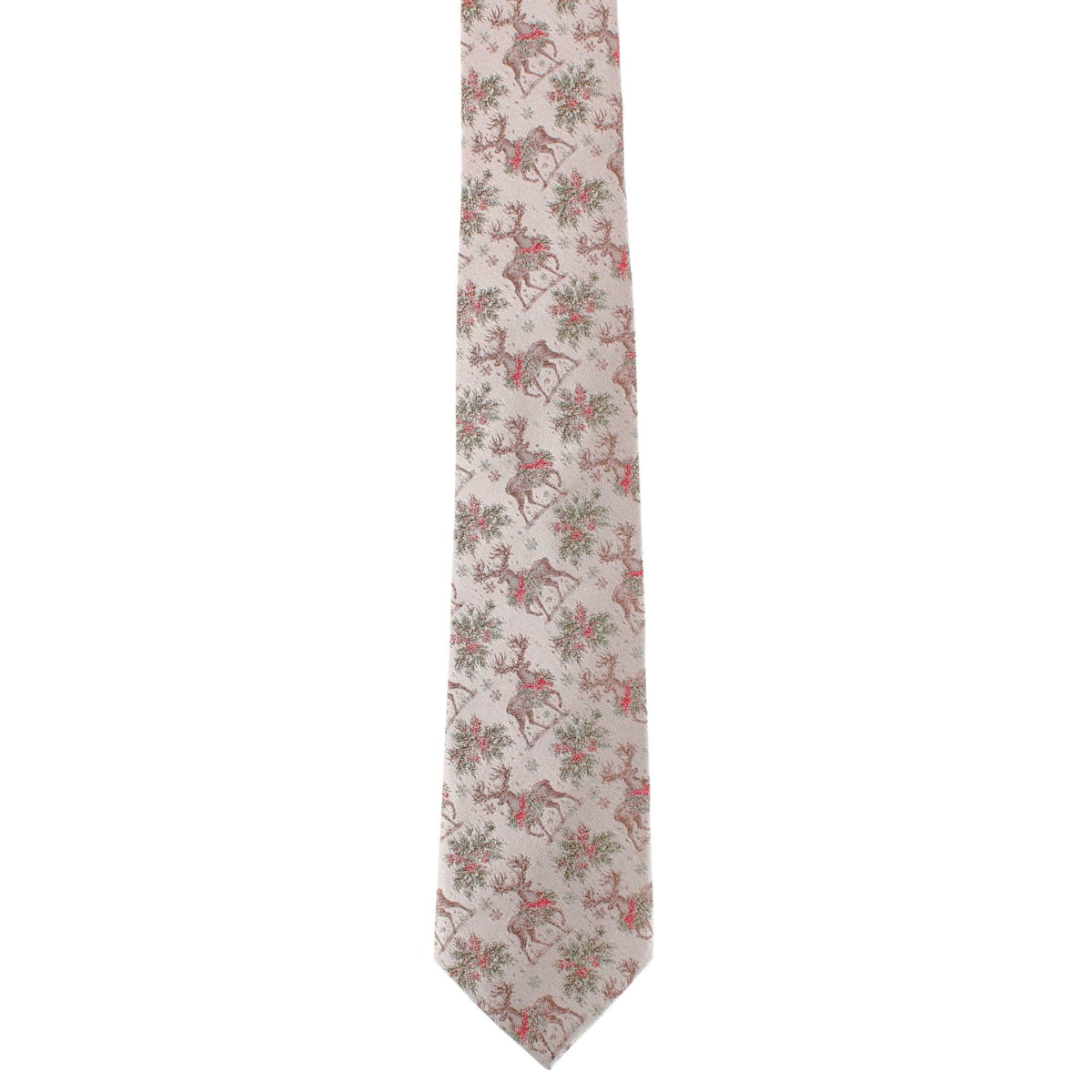 Graceful Reindeer Holiday Silk Novelty Necktie - Multiple