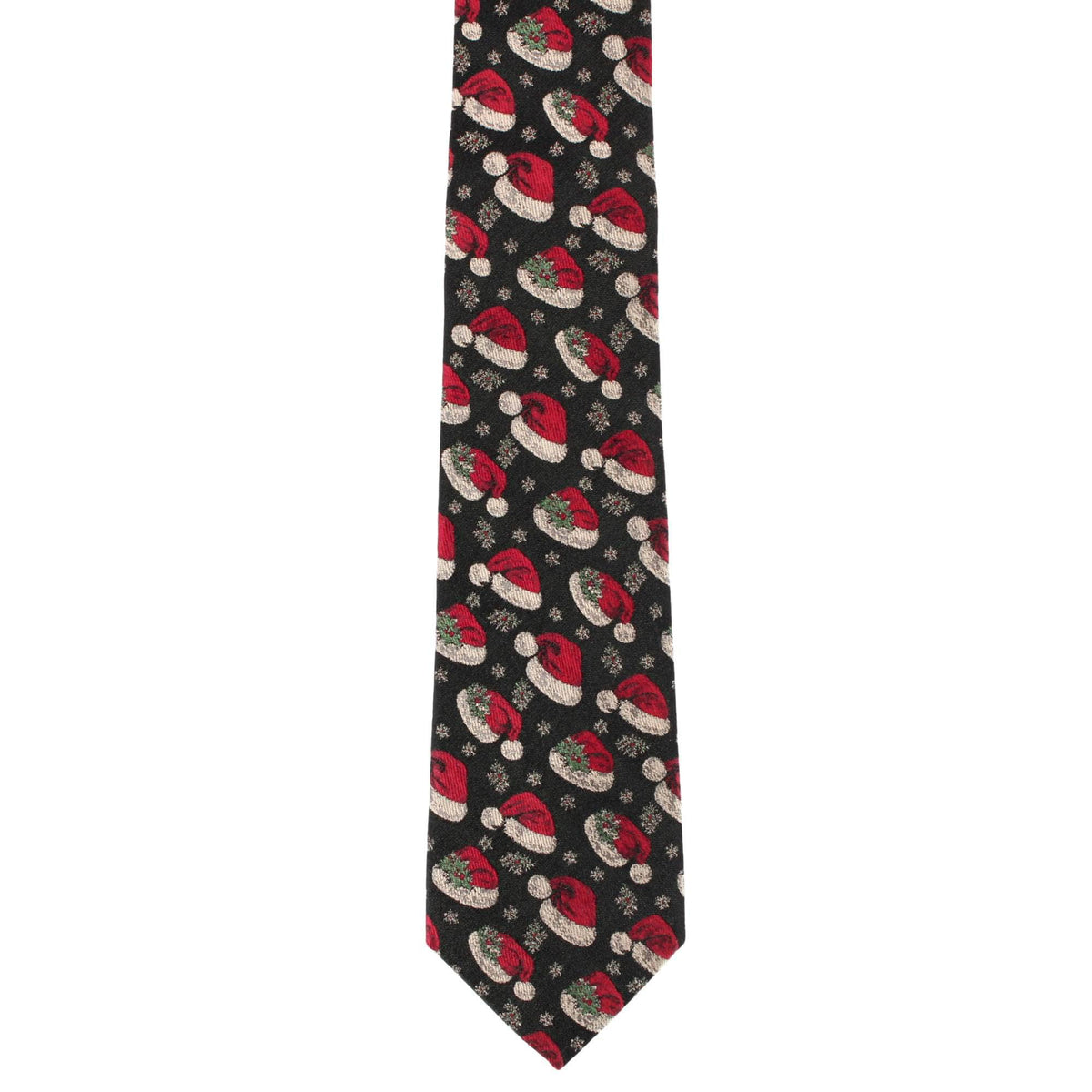 Kris Kringle's Cap Silk Novelty Necktie - Black