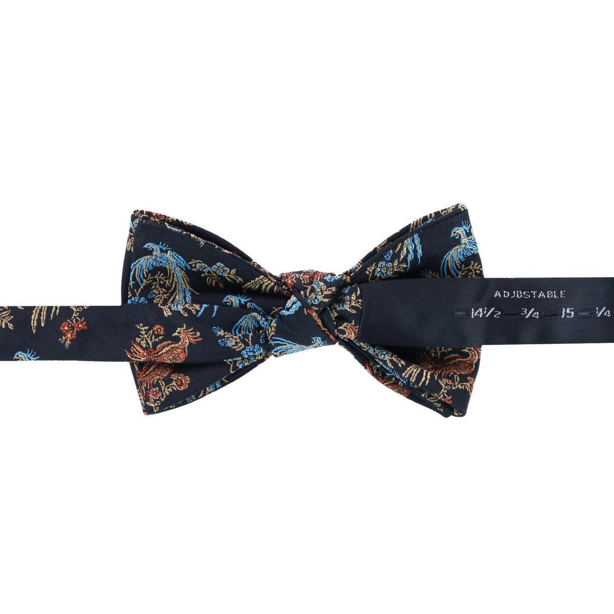 Birds of Prosperity Silk Bow Tie - Black