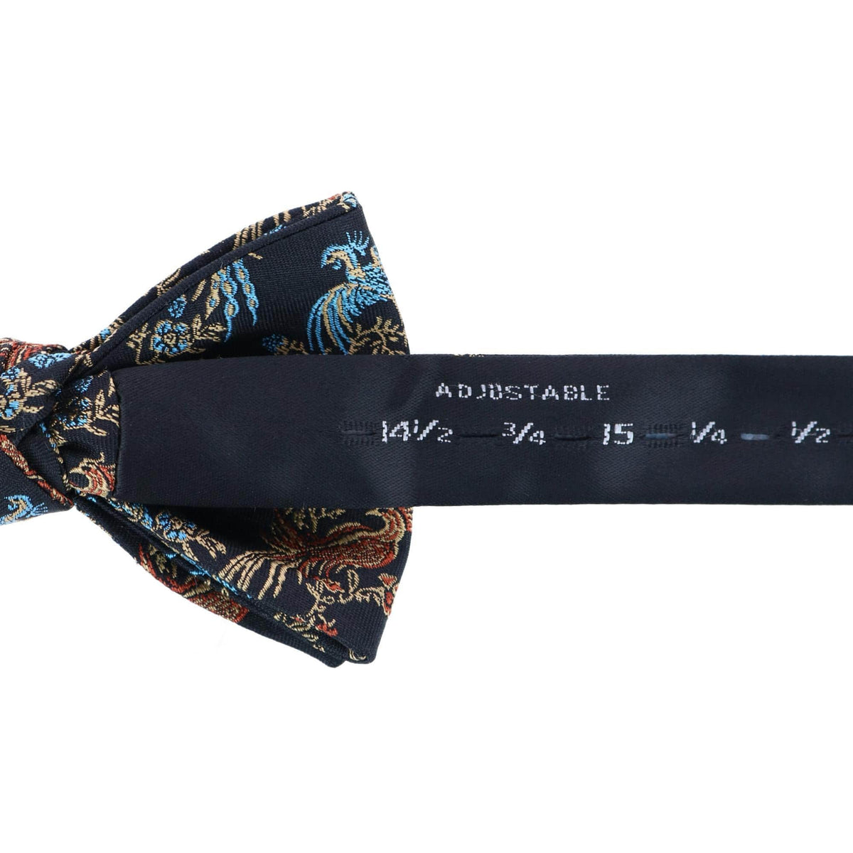 Birds of Prosperity Silk Bow Tie - Black