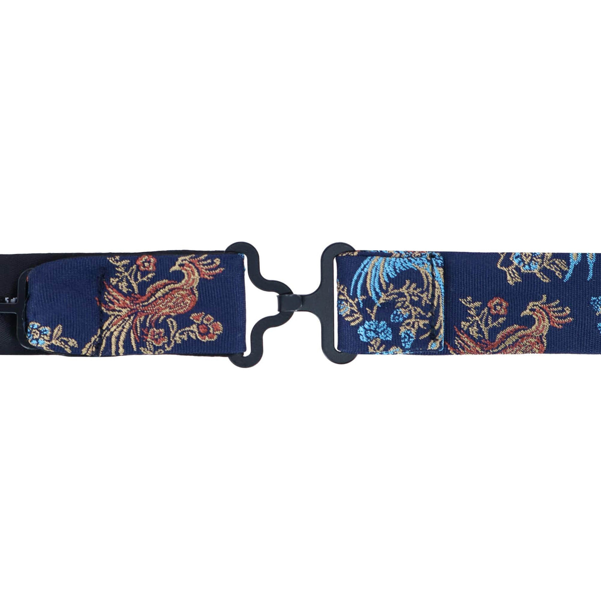 Birds of Prosperity Silk Bow Tie - Navy