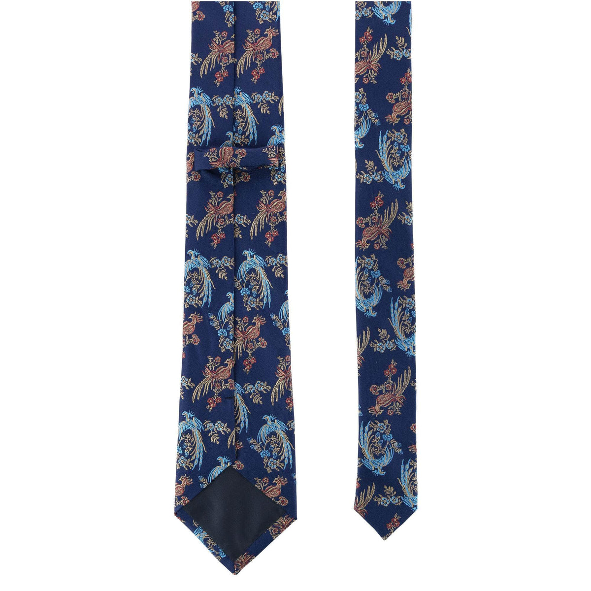 Birds of Prosperity Necktie - Navy
