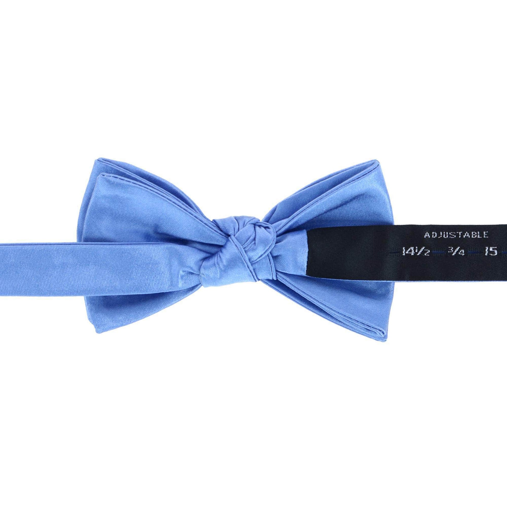 Sutton Solid Color Silk Bow Tie - Light Blue