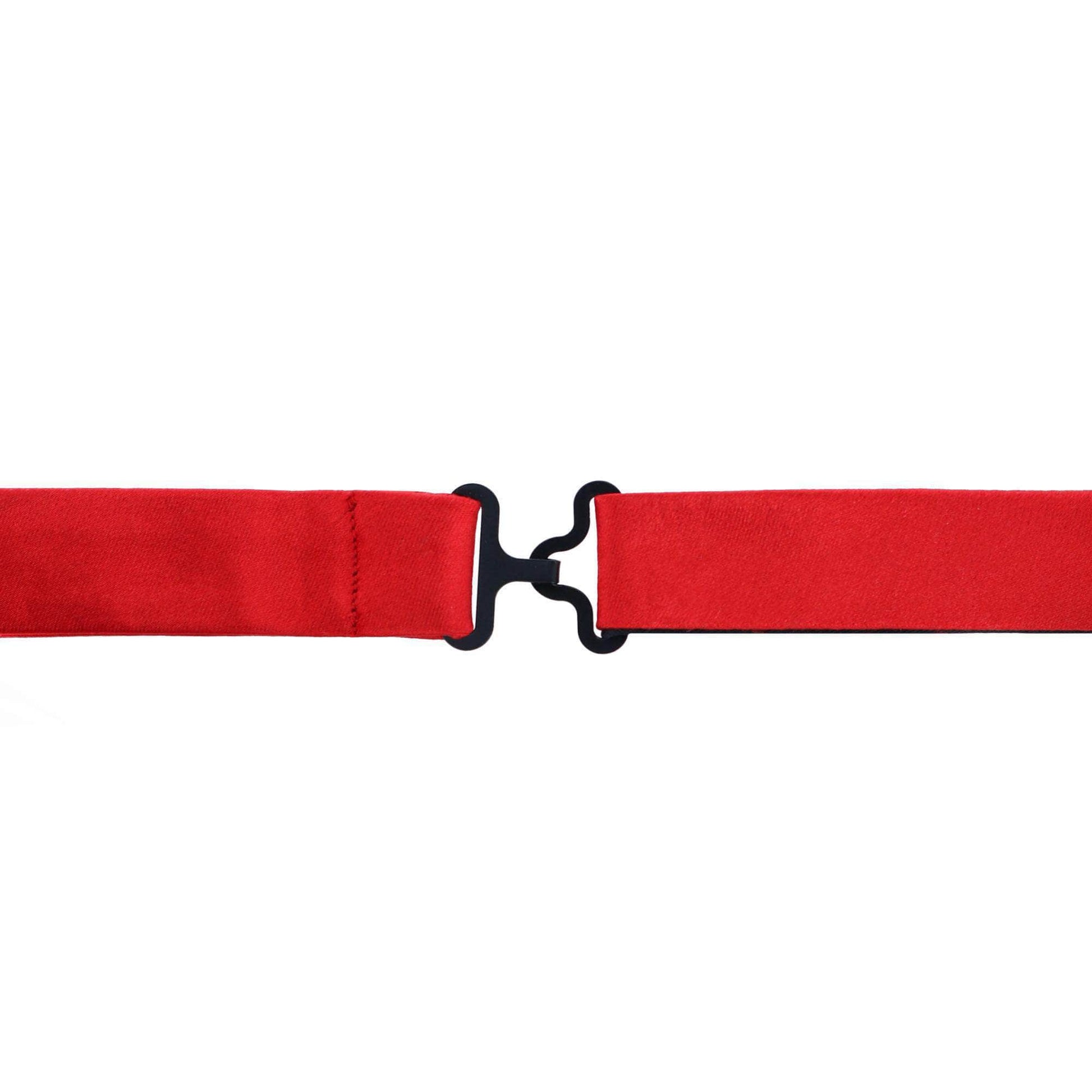 Sutton Solid Color Silk Bow Tie - Red