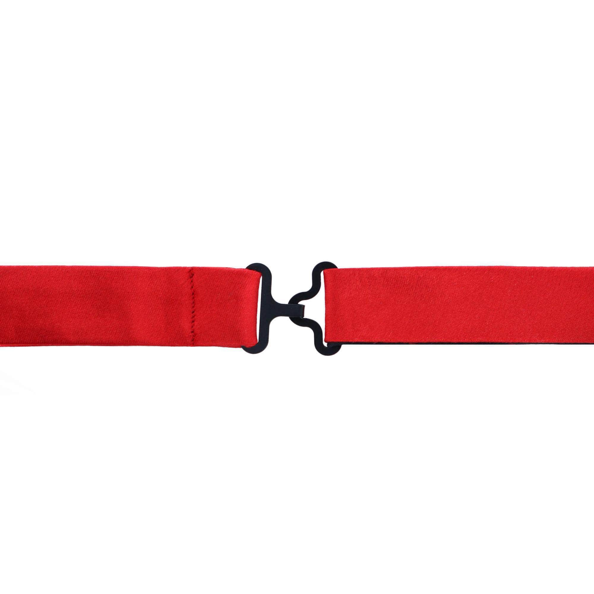 Sutton Solid Color Silk Bow Tie - Red