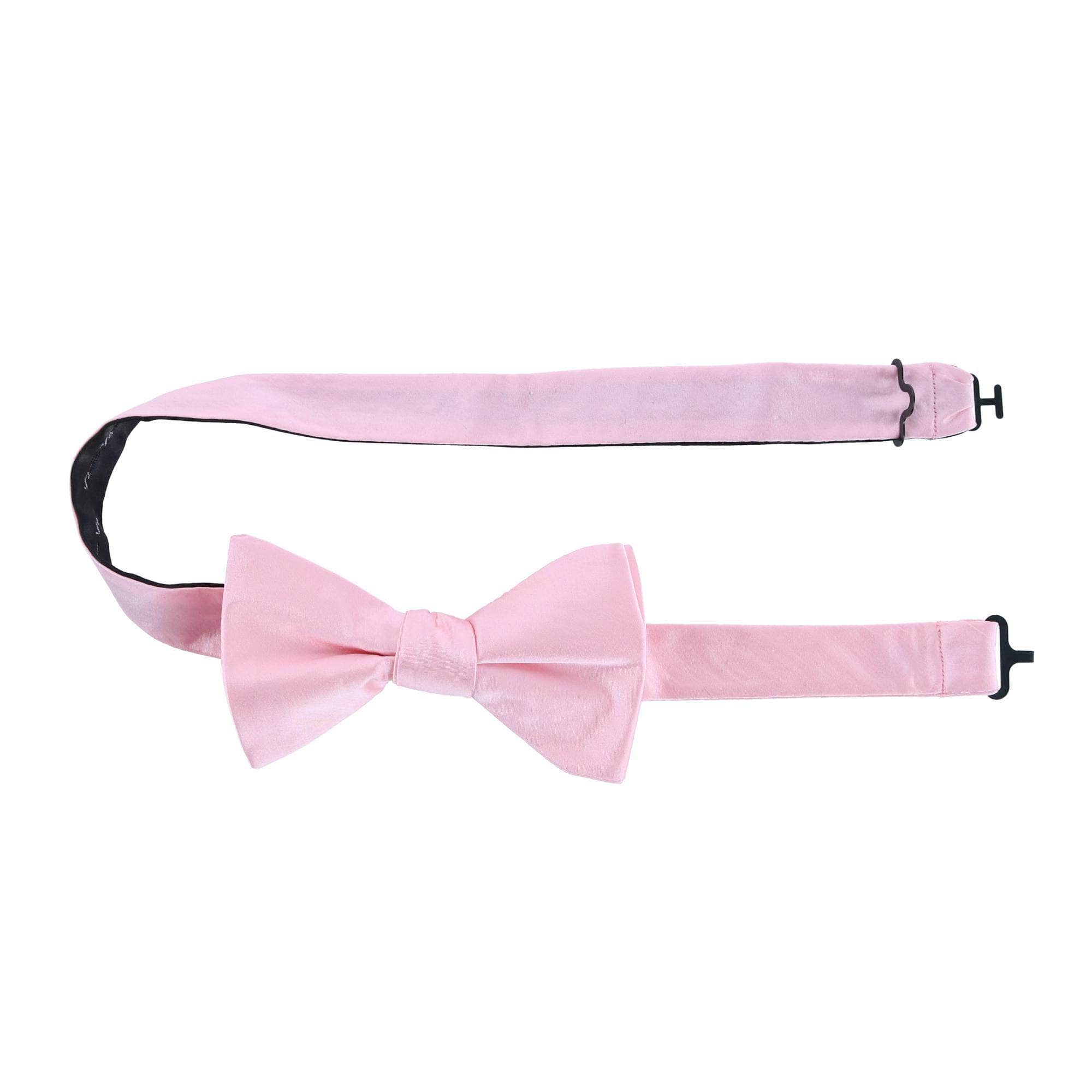 Sutton Solid Color Silk Bow Tie - Pink
