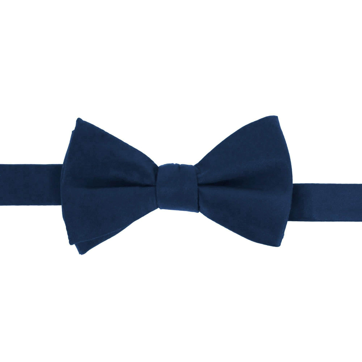 Sutton Solid Color Silk Brace Bow Tie & Pocket Square Combo - Navy